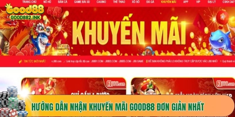 Hướng dẫn nhận khuyến mãi GOOD88 đơn giản nhất