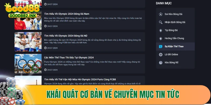 Khái quát cơ bản về chuyên mục Tin Tức